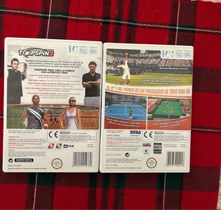 Lote 2 Juegos Wii: Top Spin 3 y Virtua Tennis 2009