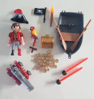 Playmobil Pirata con Barco y Tesoro