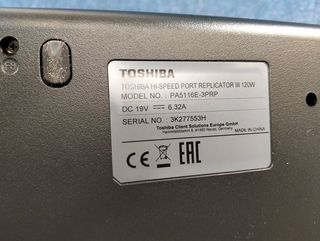 Base Repl. Toshiba Hi-Speed Port III 120W