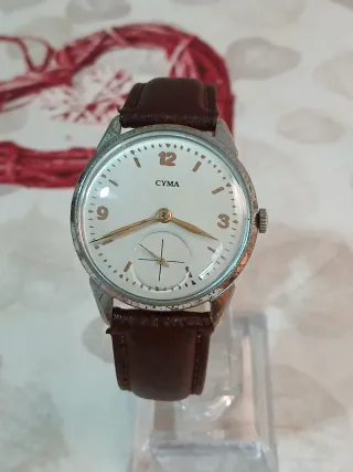 Reloj Cyma Caballero Marrón/Plateado