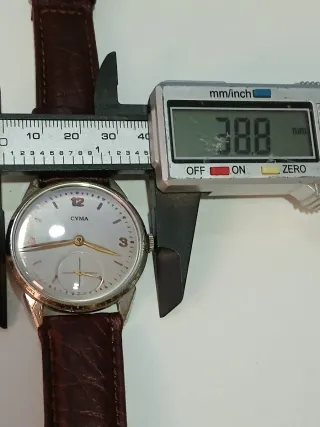 Reloj Cyma Caballero Marrón/Plateado