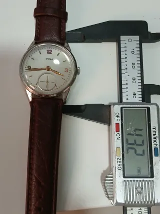 Reloj Cyma Caballero Marrón/Plateado