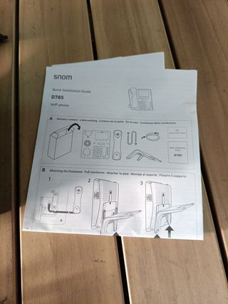 Teléfono Fijo Snom D785 Negro