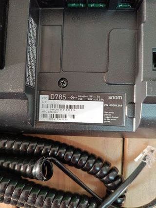 Teléfono Fijo Snom D785 Negro