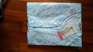 Camisón King House Azul Flores