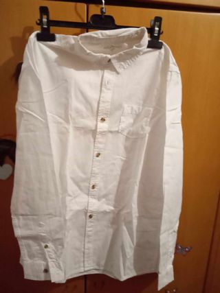 Camisa cuadros verde y negra T.S