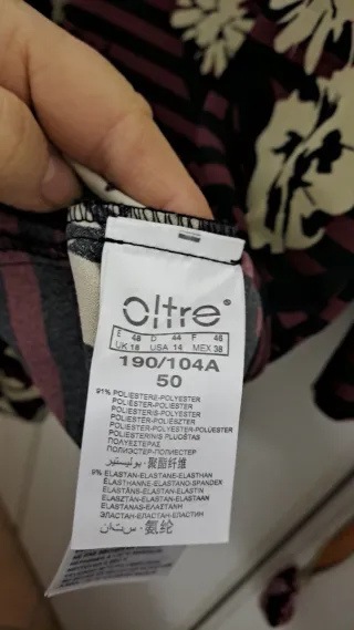 Abito Oltre donna fantasia righe fiori