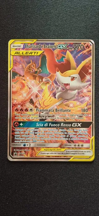 Pokemon alleati Charizard e braixen sm230 promo so
