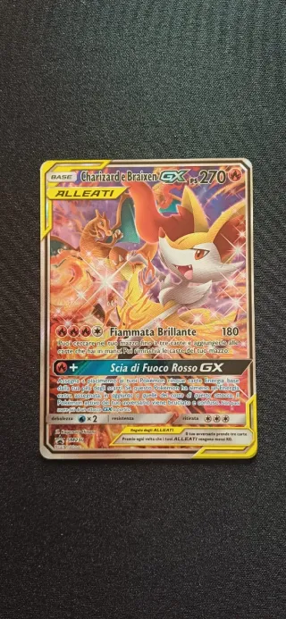 Pokemon alleati Charizard e braixen sm230 promo so