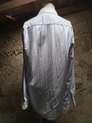 Camisa FB riscas azul e branco