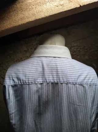 Camisa FB riscas azul e branco