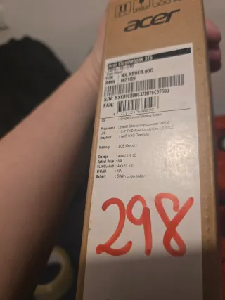 Acer Chromebook 315 Argento 8GB RAM 128GB SSD