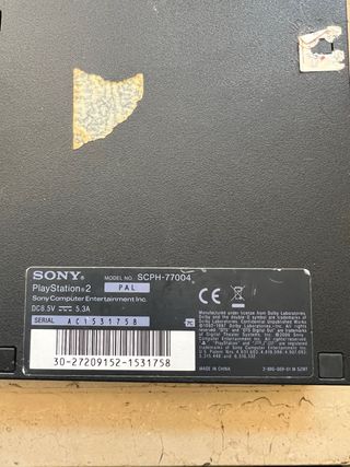 PlayStation 2 Slim Sony Nera Testata
