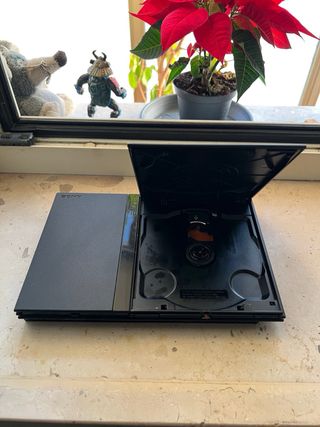 PlayStation 2 Slim Sony Nera Testata