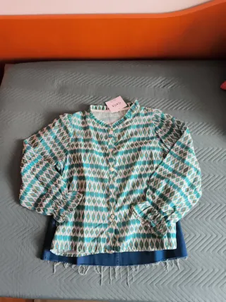 Conjunto Camisa y Falda Vaquera