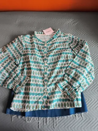 Conjunto Camisa y Falda Vaquera