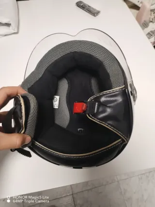 Casco de moto JB'S negro Y Casco HELIX VINTAGE