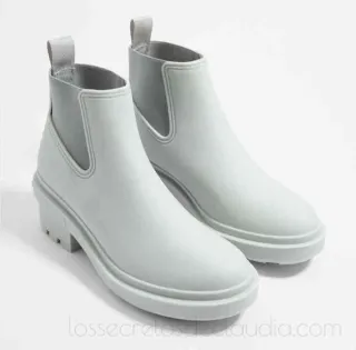 NUEVAS  botas de agua BIMBA Y LOLA blanco roto