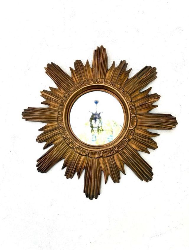 Specchio vintage italiano in oro