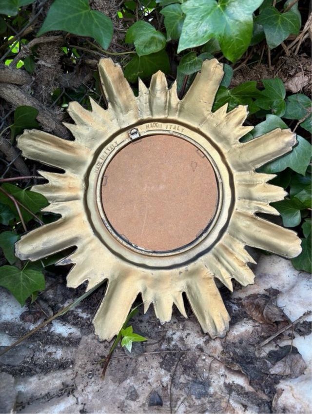 Specchio vintage italiano in oro