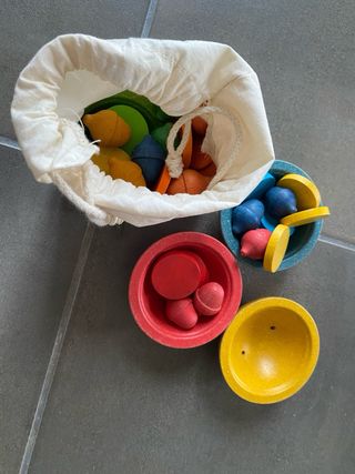 Grapat bellotas y cuencos