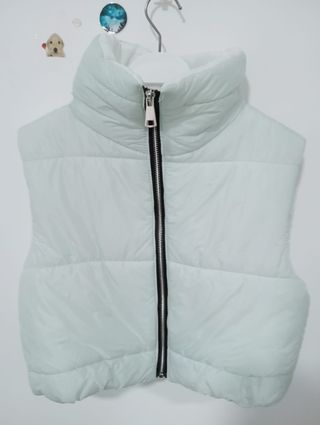 Chaleco acolchado verde clarito menta