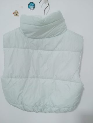Chaleco acolchado verde clarito menta