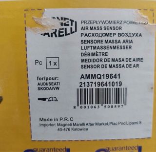 Caudalímetro Audi A3 8p