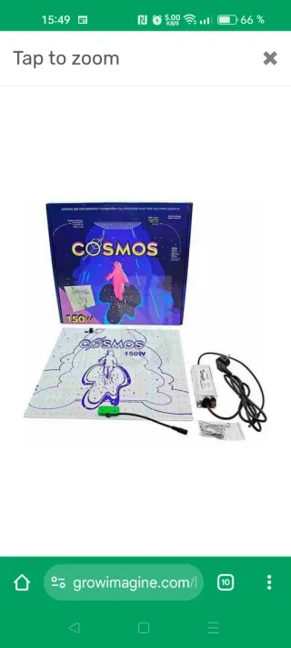 Panel LED Cultivo Indoor Cosmos 150W