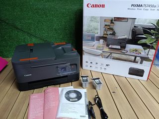 Canon Pixma TS7450a Impresora Multifunción 3 en 1, Sistema de Inyección de Tinta, Impresión, Escaneo y Copia, WiFi, ADF de 35 Hojas, Impresión Doble Cara, Cartuchos Tinta XL, Negro