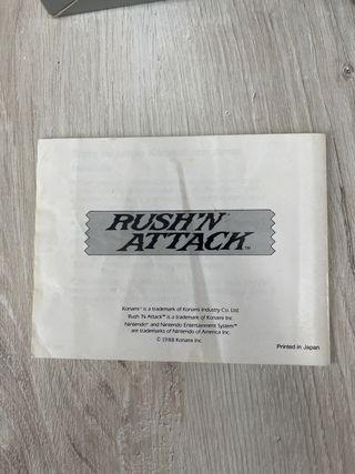Rush'n Attack NES Konami Completo