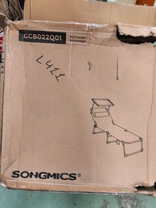 Tumbona SONGMICS GCB022Q01 Plegable 71×200×38cm