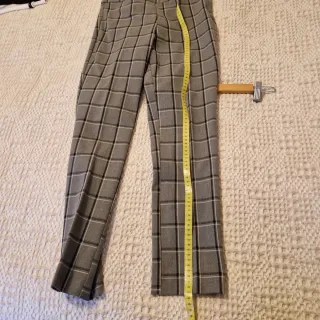 Pantalón de vestir cuadros gris Talla M
