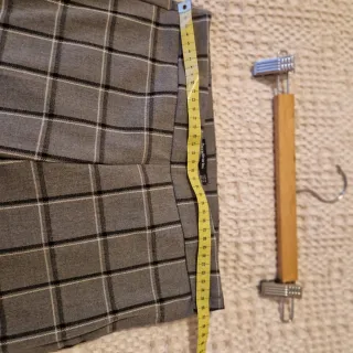 Pantalón de vestir cuadros gris Talla M