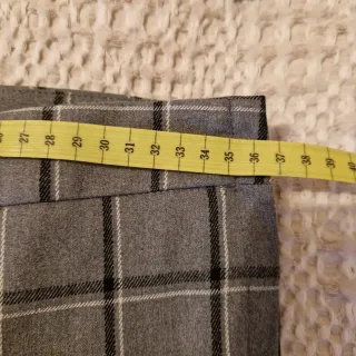 Pantalón de vestir cuadros gris Talla M