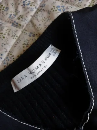 Top Lana Negro T M-L Zara Premium