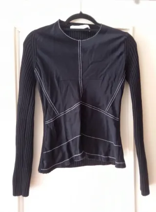 Top Lana Negro T M-L Zara Premium