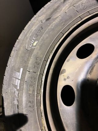 4 Llantas 13” para remolque con neumáticos