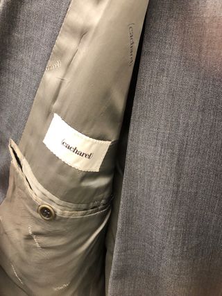 Traje azul grisáceo Cacharel