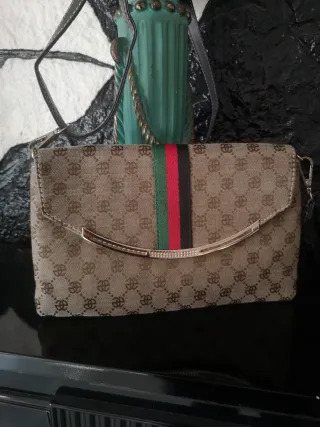 Bolso Bandolera Marrón Multicolor