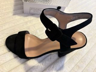 Sandalias de ante negras talla 37