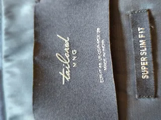 Traje Mango Gris Cuadros Talla M