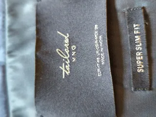 Traje Mango Gris Cuadros Talla M