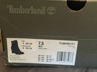 Botines Timberland Tacón Negro Mujer