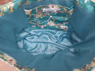 Conjunto de bolso y paraguas inspiración Van Gogh.