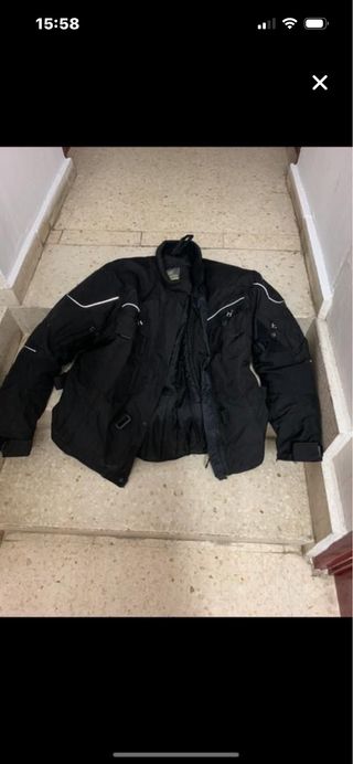 Chaqueta Moto Cordura Negra