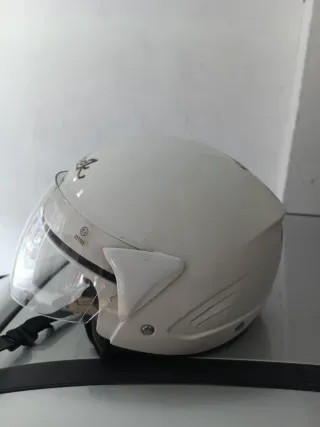 Casco MT  de moto,blanco blanco talla M
