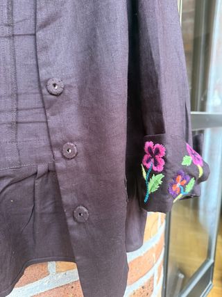 Chaqueta Tintoretto Mujer Marrón Bordada