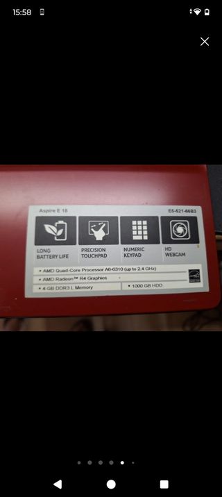 Acer Aspire E 15 Rojo