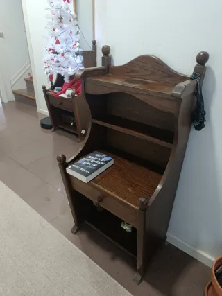 2 Cajoneras,mesita de noche madera maciza